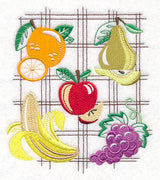 Blueprint Fruit Collage