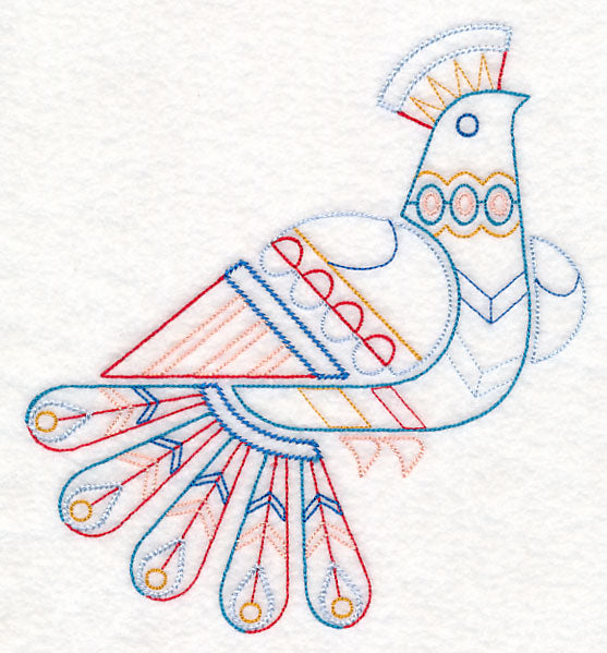 Scandinavian Winter Bird 1 (Vintage)