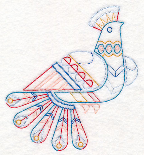 Scandinavian Winter Bird 1 (Vintage)