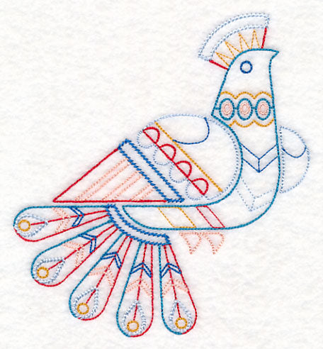Scandinavian Winter Bird 1 (Vintage)