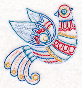 Scandinavian Winter Bird 2 (Vintage)