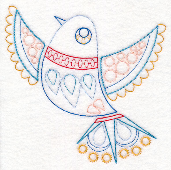 Scandinavian Winter Bird 3 (Vintage)