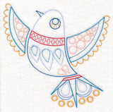 Scandinavian Winter Bird 3 (Vintage)