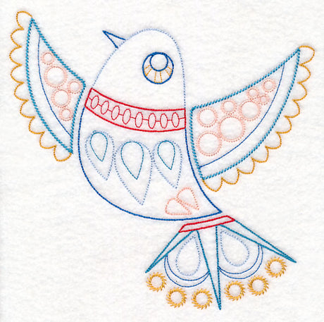 Scandinavian Winter Bird 3 (Vintage)