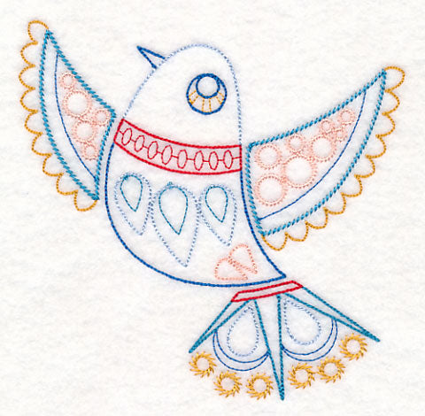 Scandinavian Winter Bird 3 (Vintage)
