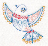 Scandinavian Winter Bird 3 (Vintage)