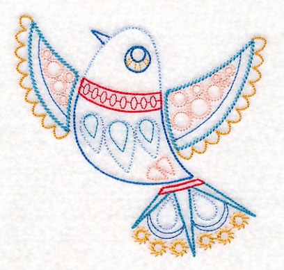 Scandinavian Winter Bird 3 (Vintage)