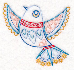 Scandinavian Winter Bird 3 (Vintage)