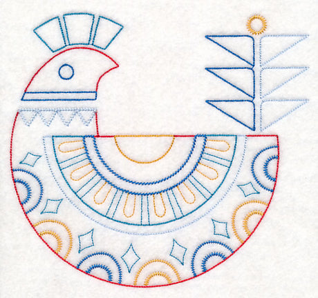 Scandinavian Winter Bird 5 (Vintage)