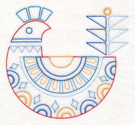 Scandinavian Winter Bird 5 (Vintage)