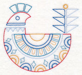 Scandinavian Winter Bird 5 (Vintage)