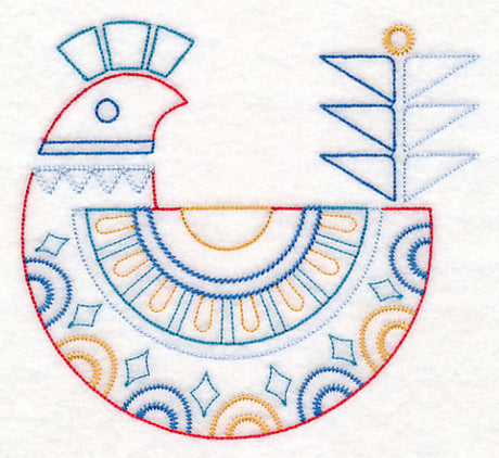 Scandinavian Winter Bird 5 (Vintage)