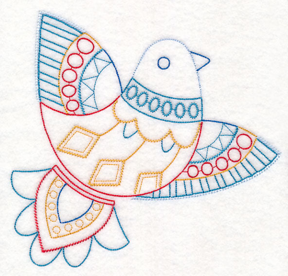 Scandinavian Winter Bird 4 (Vintage)