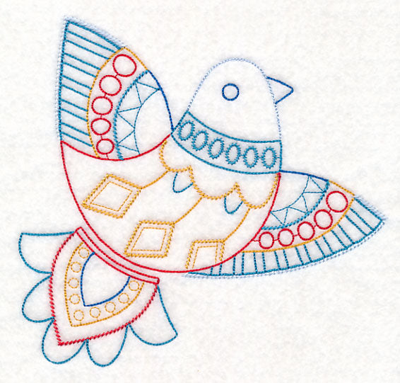 Scandinavian Winter Bird 4 (Vintage)
