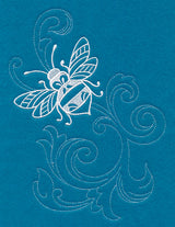 Shabby Chic Bee Spray (Whitework)