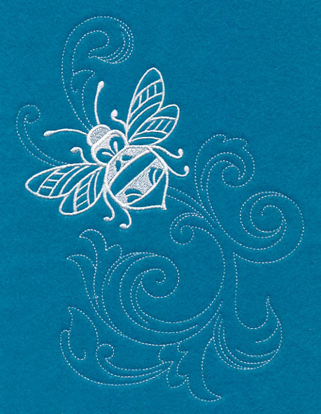 Shabby Chic Bee Spray (Whitework)