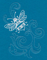 Shabby Chic Bee Spray (Whitework)