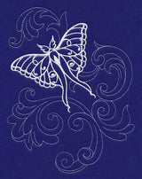 Shabby Chic Luna Moth Spray (Whitework)