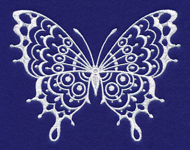 Shabby Chic Butterfly (Whitework)