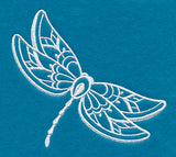 Shabby Chic Dragonfly (Whitework)