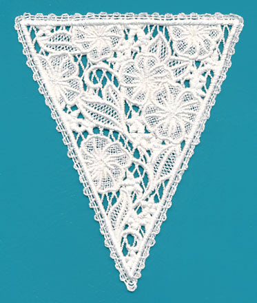 Shabby Chic Bunting 3 (Battenburg Lace)