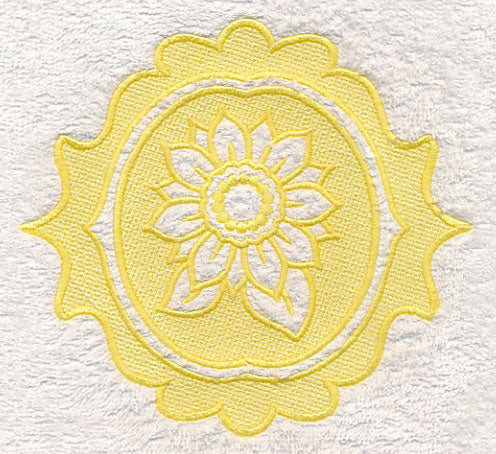 Sunflower Medallion (Embossed)