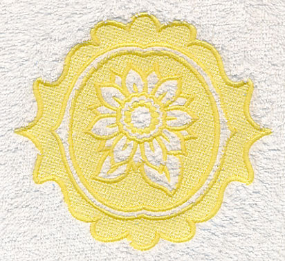 Sunflower Medallion (Embossed)