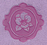 Pansy Medallion (Embossed)