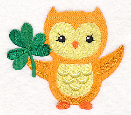 St. Patrick's Day Owl with Shamrock