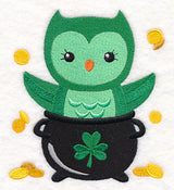 St. Patrick's Day Owl with Gold