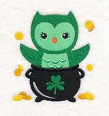 St. Patrick's Day Owl with Gold