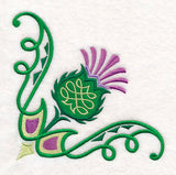 Celtic Knot Thistle Corner