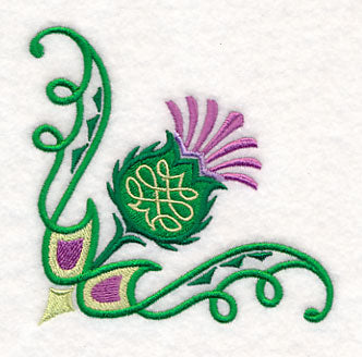 Celtic Knot Thistle Corner