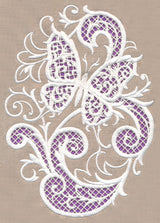 Butterfly Beauty Oval (Cutwork)