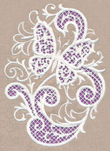 Butterfly Beauty Oval (Cutwork)