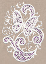 Butterfly Beauty Oval (Cutwork)