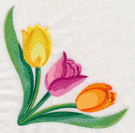 Tulip Corner in Watercolor