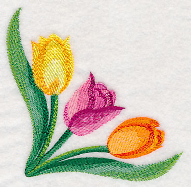 Tulip Corner in Watercolor