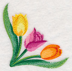 Tulip Corner in Watercolor