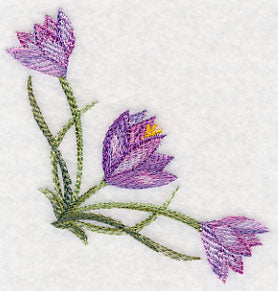 Crocus Corner in Watercolor