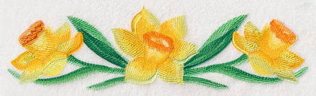 Daffodil Border in Watercolor