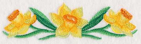 Daffodil Border in Watercolor