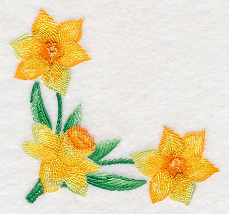 Daffodil Corner in Watercolor