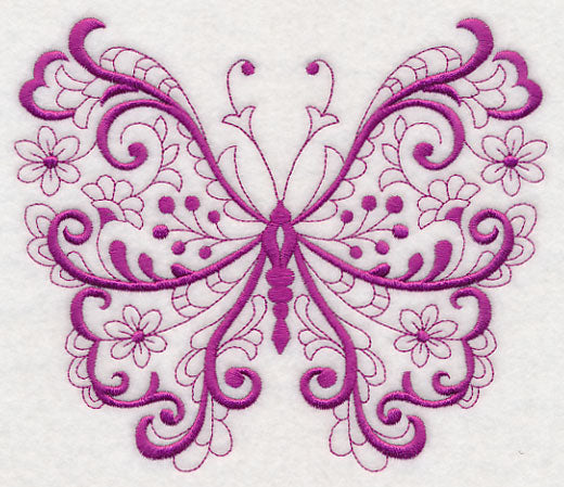 Fanciful Filigree Butterfly