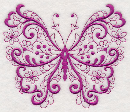 Fanciful Filigree Butterfly