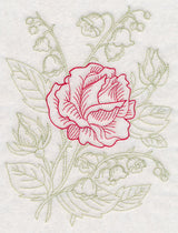Garden Rose Etching