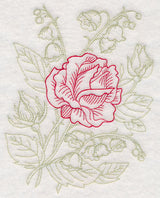 Garden Rose Etching