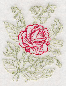 Garden Rose Etching