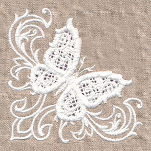 Butterfly Beauty Corner (Cutwork)