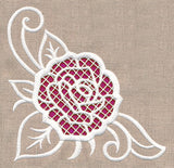 Rose Beauty Corner (Cutwork)
